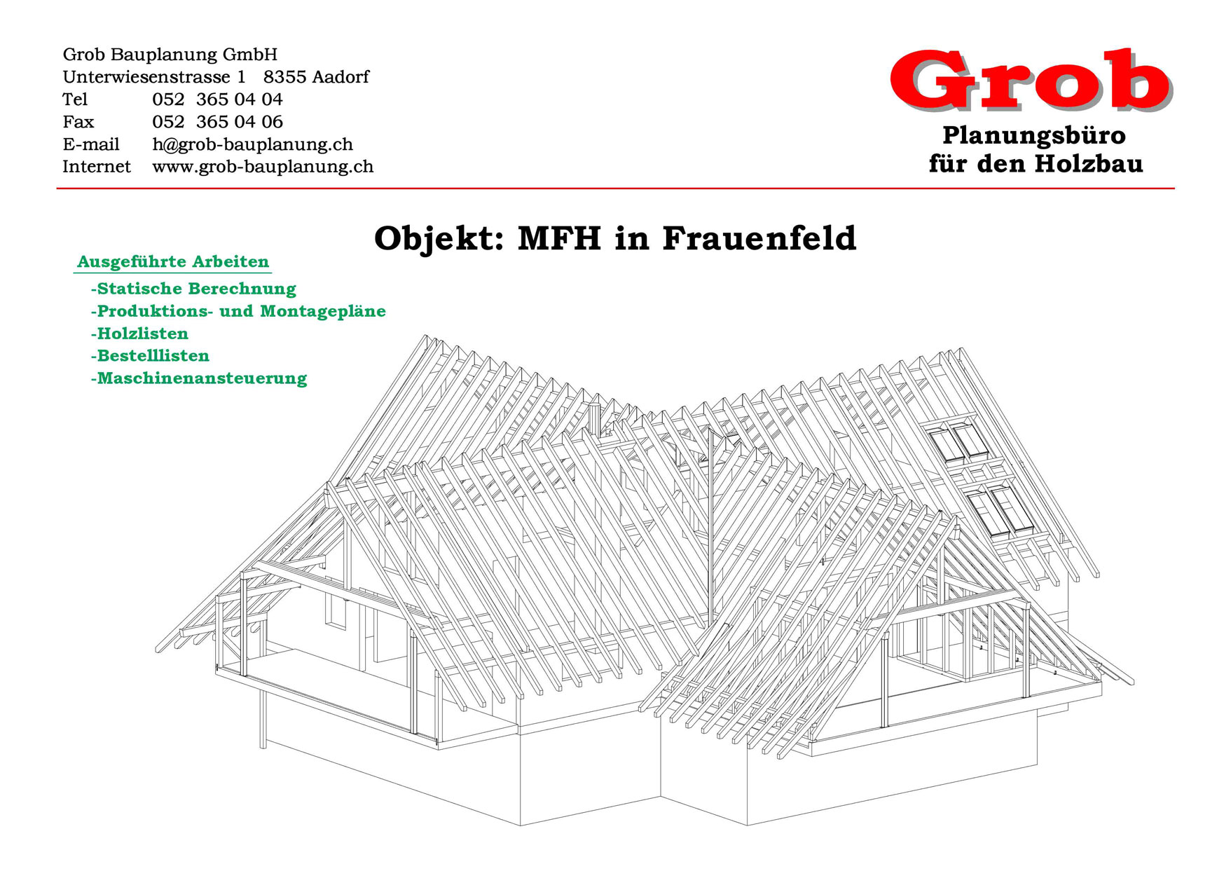 Holzbauplanung MFH in Frauenfeld