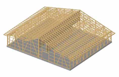 Holzbauplanung Lagerhalle in Wattwil